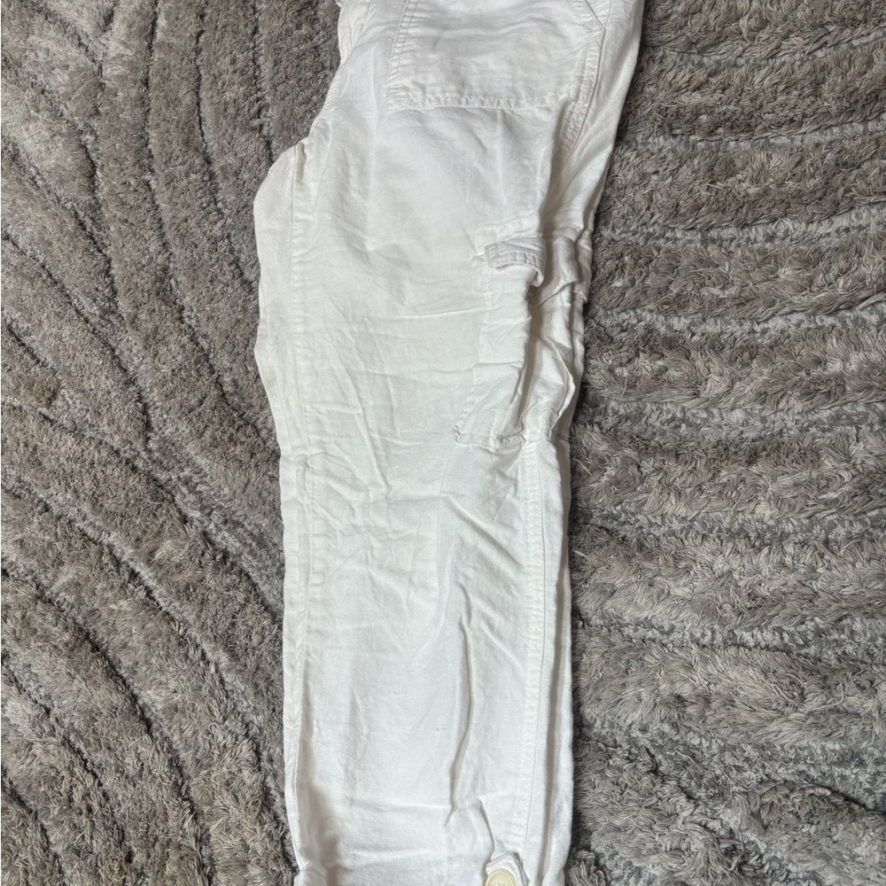 Banana Republic Martin Fit Pants – White Stretch, Women’s Size 6 Cargo style